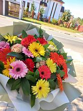 Букет цветов из:  Герберы #REPLACE_PRED# Лесозаводске
